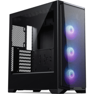 PHANTEKS ECLIPSE G370A TEMPERED GLASS D-RGB LED ATX črno ohišje