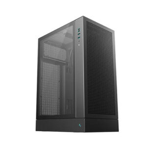 Računalniško ohišje DeepCool CH170 PLUS, ITX, Micro-ATX, kaljeno steklo, črno