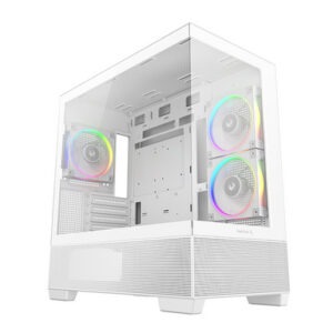 Računalniško ohišje DeepCool CG380 3F, mATX, Midi-Tower, kaljeno steklo, belo