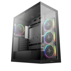 Računalniško ohišje DeepCool CG580 4F V2, ATX, Midi-Tower, Kaljeno steklo, črno