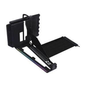 Univerzalni vertikalni nosilec grafične kartice Lian Li GPU Bracket Kit V4, 4 reže, PCIe 5.0, črn