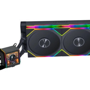 Komplet za tekočinsko hlajenje AIO Liquid Cooler Lian Li GALAHAD II LCD 280 TL Wireless, ARGB, črn