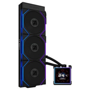 Komplet za tekočinsko hlajenje AIO Liquid Cooler Lian Li HydroShift II LCD-S 360TL, ARGB, črn