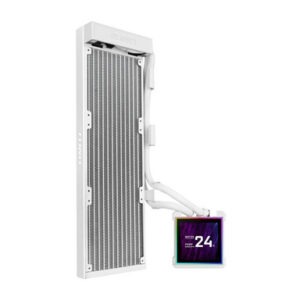 Komplet za tekočinsko hlajenje AIO Liquid Cooler Lian Li HydroShift II LCD-S 360N Fanless, bel
