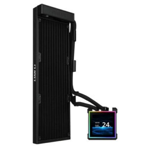 Komplet za tekočinsko hlajenje AIO Liquid Cooler Lian Li HydroShift II LCD-S 360N Fanless, črn