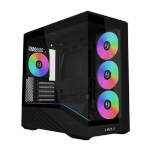 Računalniško ohišje Lian Li Vector V100 MINI, Micro-ATX, kaljeno steklo, črno