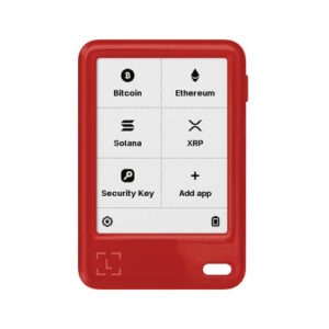 Ledger Nano Gen5 z Recovery Key, denarnica za Bitcoin in druge kriptovalute, Cherry Red