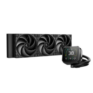 Komplet za tekočinsko hlajenje AIO Liquid Cooler DeepCool SPARTACUS 360, 360mm, LCD, črn