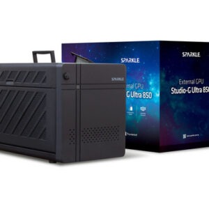 Zunanje ohišje za grafično kartico Sparkle Studio-G 850 Ultra, 850W, eGPU, Thunderbolt 5, črno