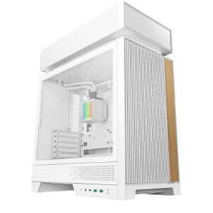 Računalniško ohišje DeepCool CL6600 WH, AIO 360mm, ATX, Midi-Tower, ARGB, kaljeno steklo, belo