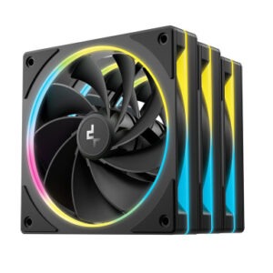 Ventilator za ohišje DeepCool FL12R SE 3-IN-1, ARGB, PWM, 120mm, 3 Pack, črn